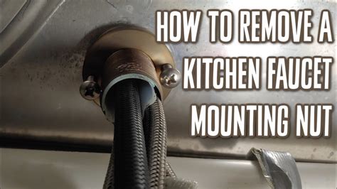 how to remove faucet nut under sink|Removing Old Kitchen Faucet Flat Nuts Under Sink: A。